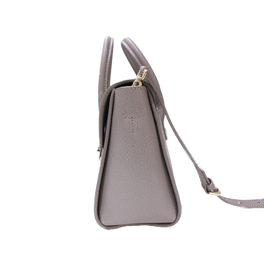Furla Metropolis Satchel shoulder Gray Bag handbag Leather